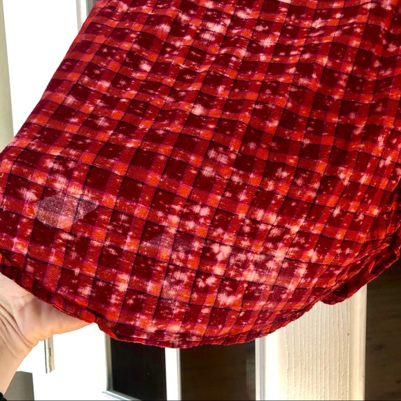 *Sold on Facebook* Acid Wash Plaid XS - Picture 6 of 6